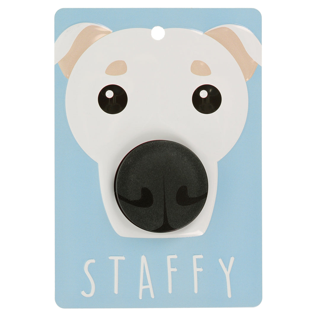 Staffy (white) - Dog Lead Holder