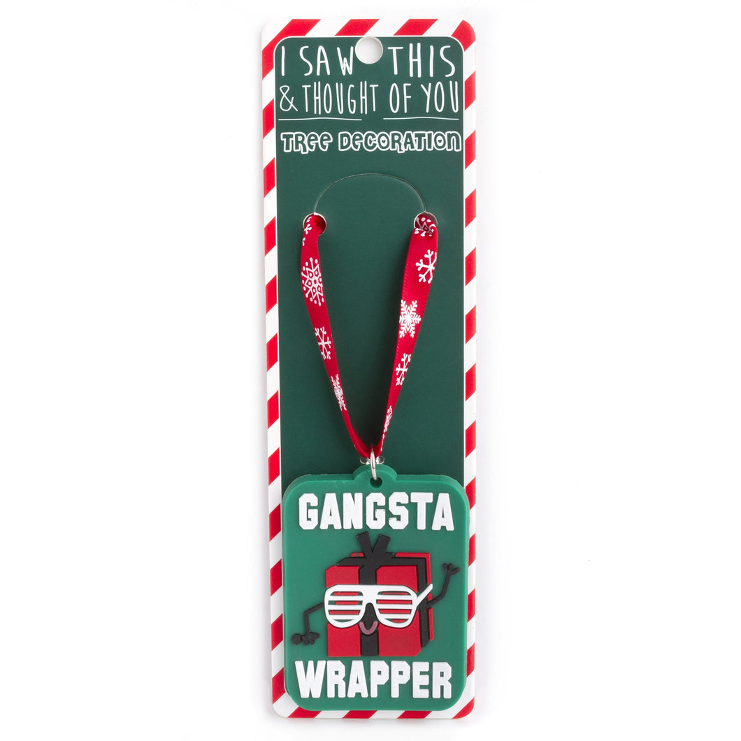 Gansta Wrapper Tree Decoration