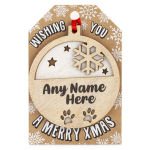 Personalised Christmas Tree Decorations A-I