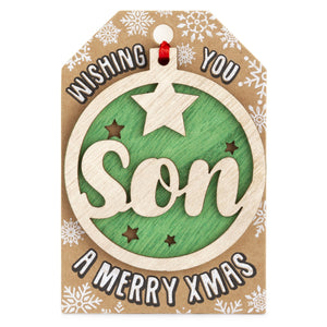 Personalised Christmas Tree Decorations A-I