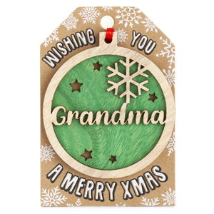 Personalised Christmas Tree Decorations A-I