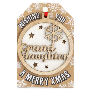 Personalised Christmas Tree Decorations A-I