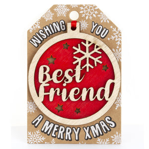 Personalised Christmas Tree Decorations A-I