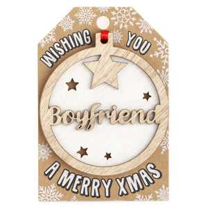 Personalised Christmas Tree Decorations A-I