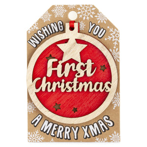 Personalised Christmas Tree Decorations A-I