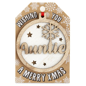 Personalised Christmas Tree Decorations A-I