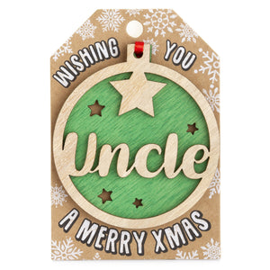 Personalised Christmas Tree Decorations A-I