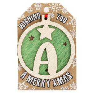 Personalised Christmas Tree Decorations A-I