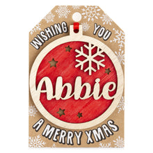 Load image into Gallery viewer, Personalised Christmas Tree Decorations A-I
