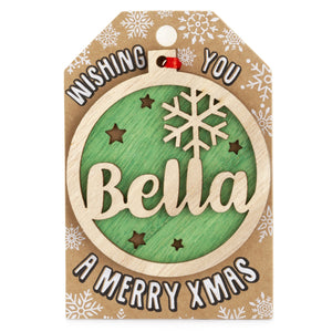 Personalised Christmas Tree Decorations A-I