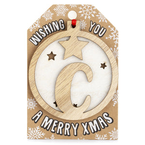 Personalised Christmas Tree Decorations A-I