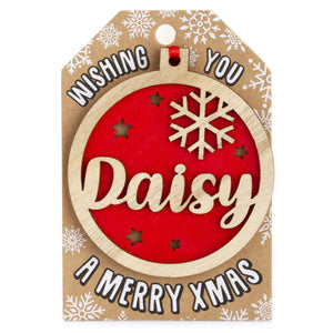 Personalised Christmas Tree Decorations A-I