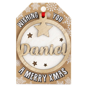 Personalised Christmas Tree Decorations A-I