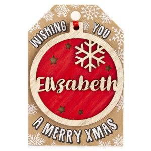 Personalised Christmas Tree Decorations A-I