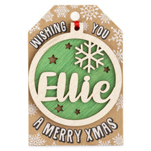 Load image into Gallery viewer, Personalised Christmas Tree Decorations A-I
