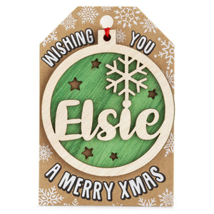 Personalised Christmas Tree Decorations A-I