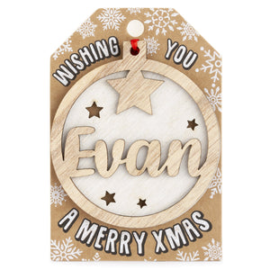 Personalised Christmas Tree Decorations A-I