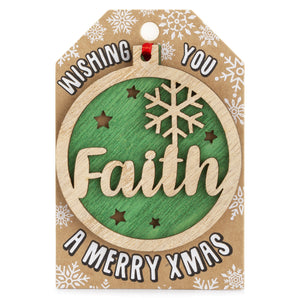 Personalised Christmas Tree Decorations A-I