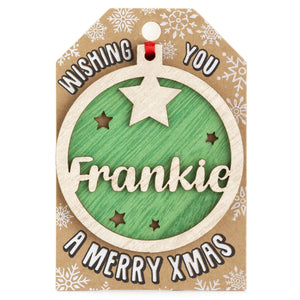 Personalised Christmas Tree Decorations A-I