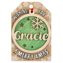 Load image into Gallery viewer, Personalised Christmas Tree Decorations A-I
