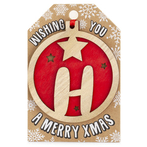 Personalised Christmas Tree Decorations A-I