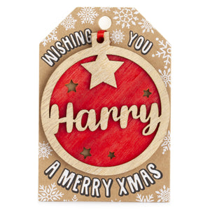 Personalised Christmas Tree Decorations A-I