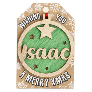 Personalised Christmas Tree Decorations I-Z