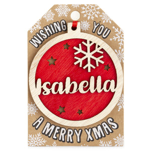 Personalised Christmas Tree Decorations I-Z