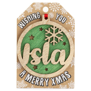 Personalised Christmas Tree Decorations I-Z