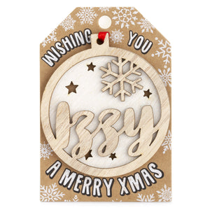 Personalised Christmas Tree Decorations I-Z