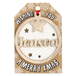 Personalised Christmas Tree Decorations I-Z