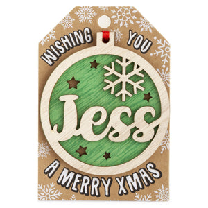 Personalised Christmas Tree Decorations I-Z