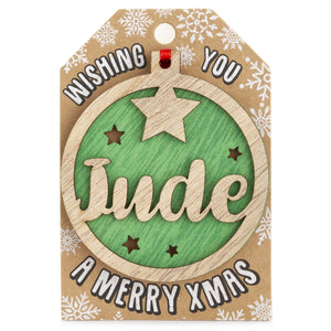 Personalised Christmas Tree Decorations I-Z