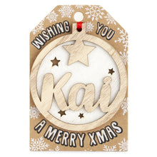 Load image into Gallery viewer, Personalised Christmas Tree Decorations I-Z
