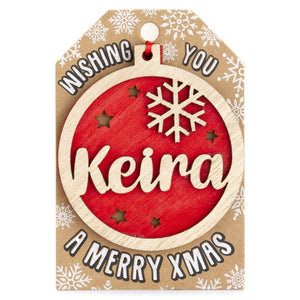 Personalised Christmas Tree Decorations I-Z