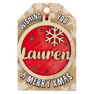 Personalised Christmas Tree Decorations I-Z