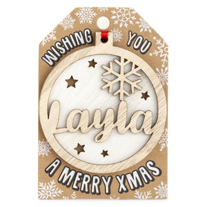 Personalised Christmas Tree Decorations I-Z