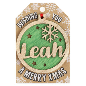 Personalised Christmas Tree Decorations I-Z