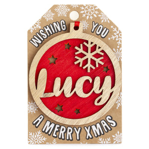 Personalised Christmas Tree Decorations I-Z