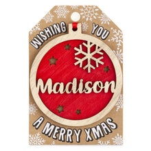 Load image into Gallery viewer, Personalised Christmas Tree Decorations I-Z
