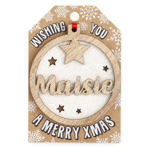 Personalised Christmas Tree Decorations I-Z