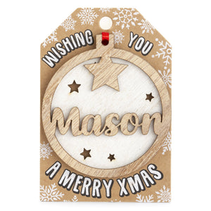 Personalised Christmas Tree Decorations I-Z