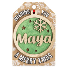 Load image into Gallery viewer, Personalised Christmas Tree Decorations I-Z
