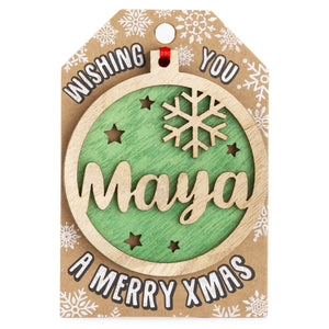 Personalised Christmas Tree Decorations I-Z