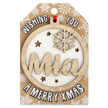 Load image into Gallery viewer, Personalised Christmas Tree Decorations I-Z
