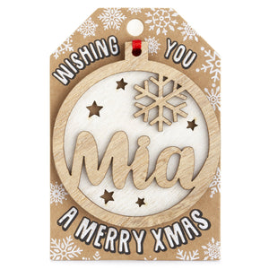 Personalised Christmas Tree Decorations I-Z