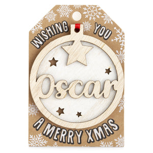 Personalised Christmas Tree Decorations I-Z