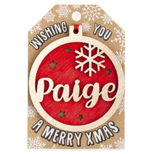 Load image into Gallery viewer, Personalised Christmas Tree Decorations I-Z
