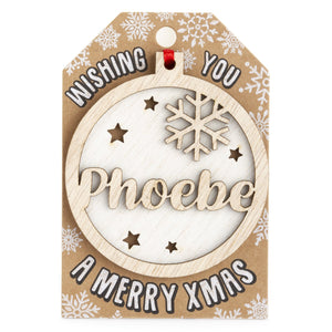 Personalised Christmas Tree Decorations I-Z