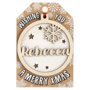 Personalised Christmas Tree Decorations I-Z